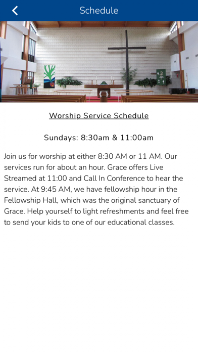 Grace Lutheran Church Durham Screenshot