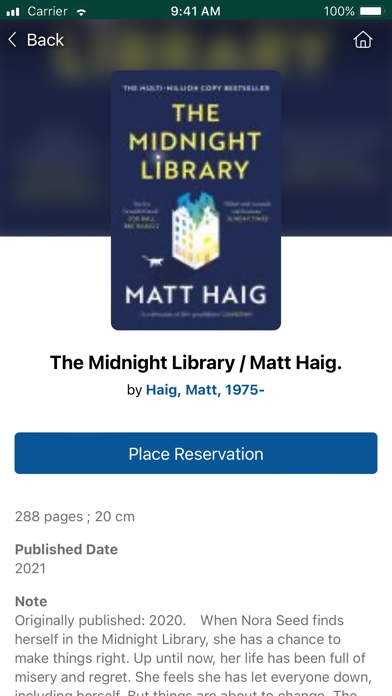 Oxfordshire Libraries Screenshot