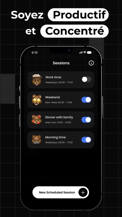 Screenshot #1 pour Screen time focus – app block