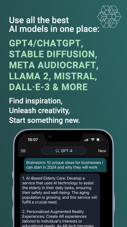 #1. AI Chat GO - Text & Images (iOS) Podle: Red Coast Labs LLC