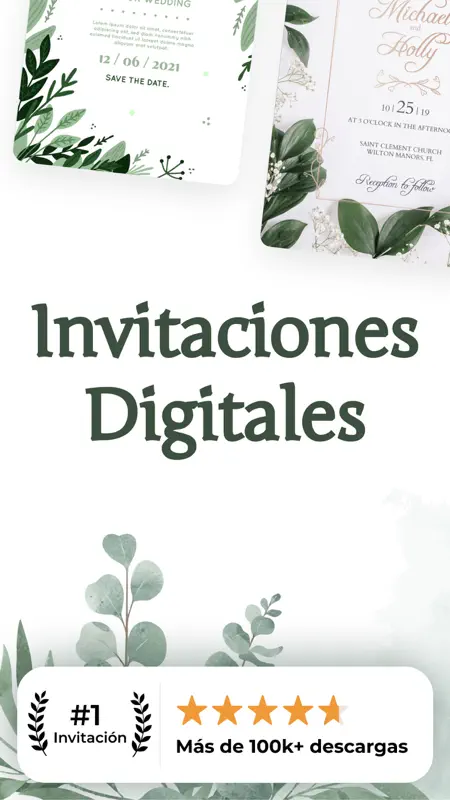 Hacer Invitaciones Digitales screenshot 1 of 4
