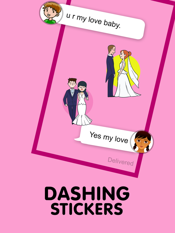 Screenshot #6 pour Bride Groom Stickers Pack