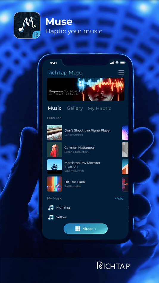 #1. RichTap Muse (iOS) 由: Shanghai Ruisheng Kaitai Acoustic Science And Technology Co., Ltd.