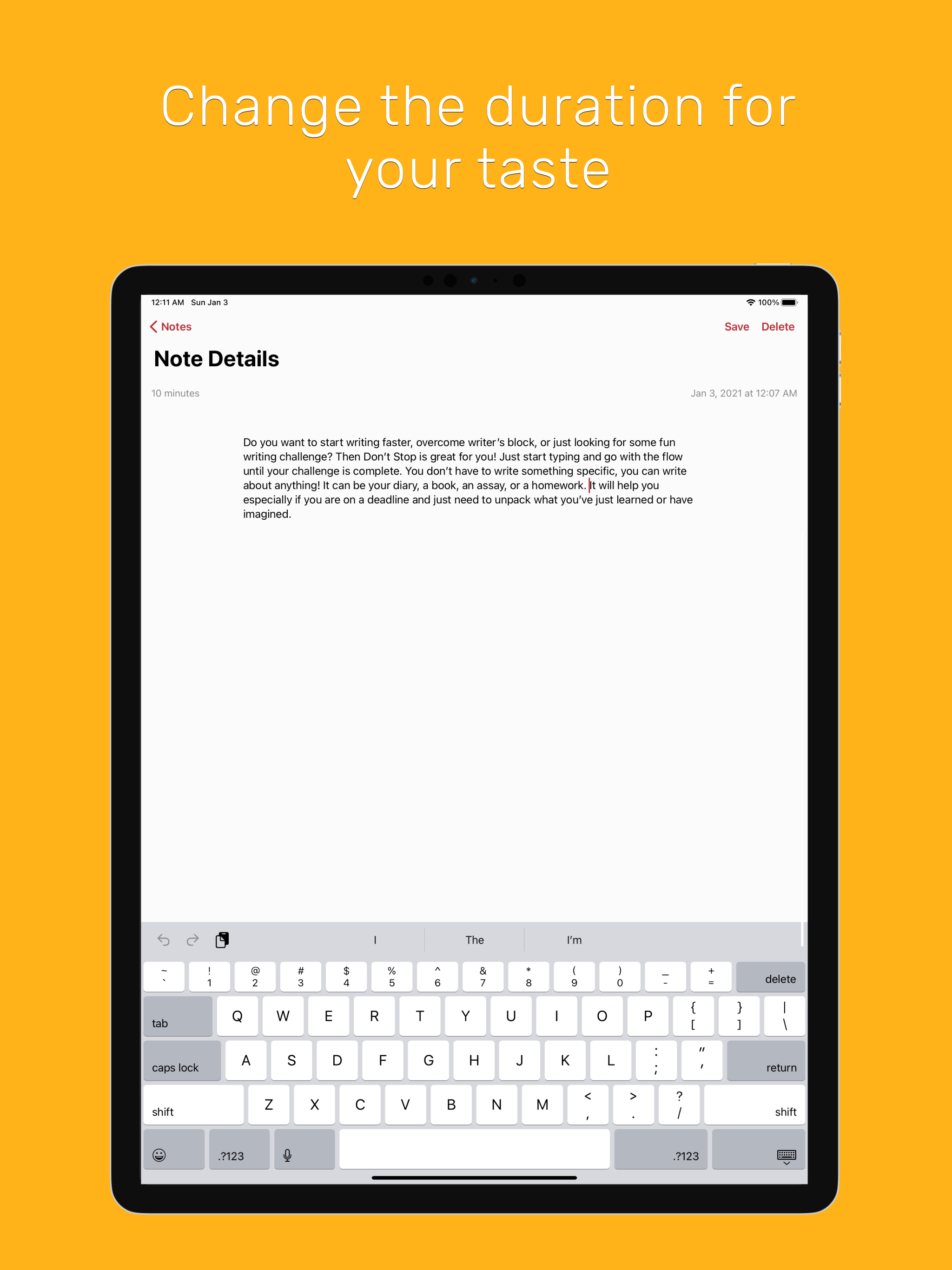 Don't Stop: Writing Challenge screenshot 15