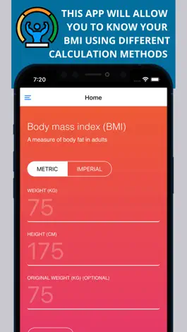 Game screenshot BMI Calculator ~ Weight Loss apk