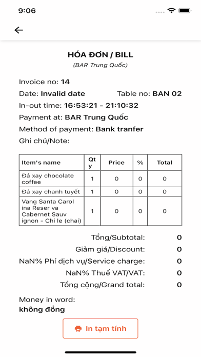 Ezibee Order screenshot