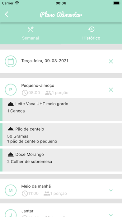Nutriclock Screenshot