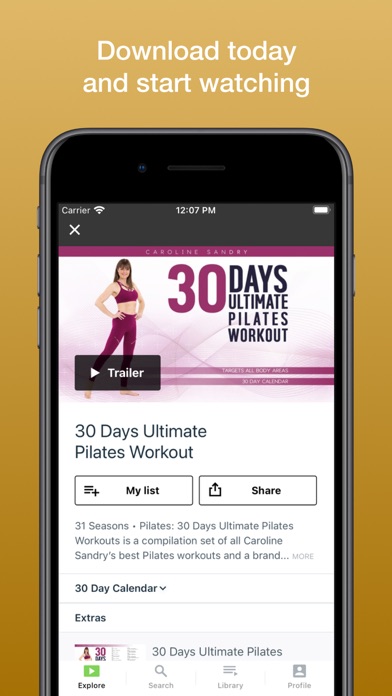Yoga and Fitness TV Screenshot