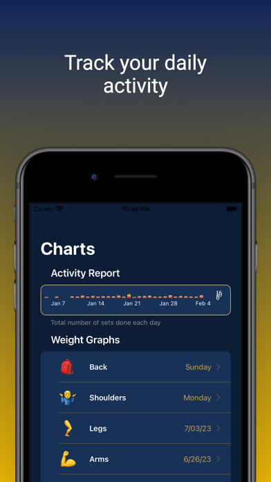Jym: Workout Log Screenshot