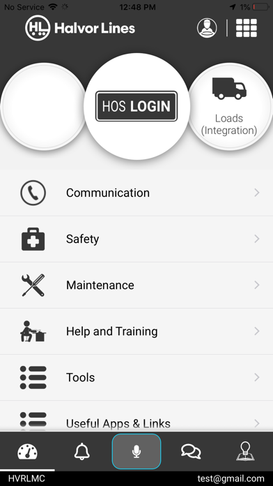Halvor Driver App Screenshot