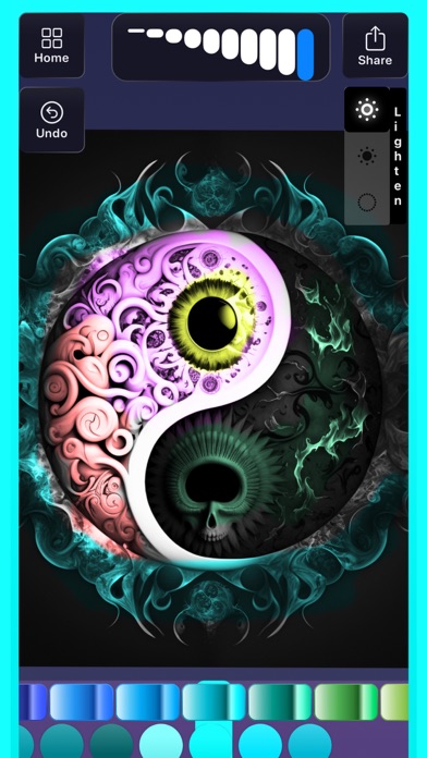 Rainbow Paint Coloring App Screenshot