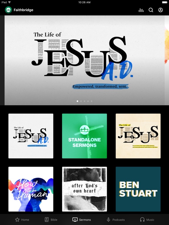 Faithbridge iPad screenshot 2 - Lifestyle app