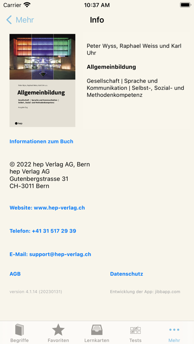 Allgemeinbildung GIBZ Screenshot