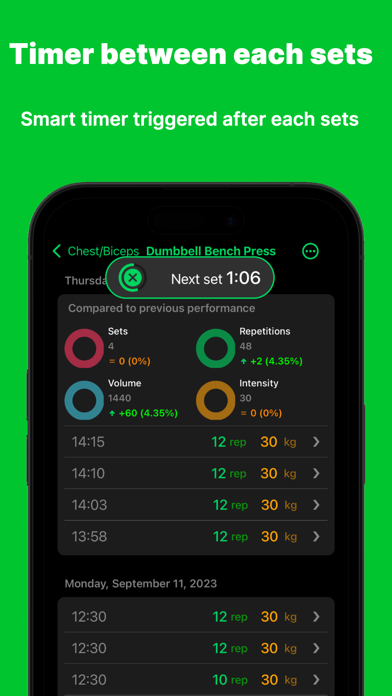 TrackFit: Progressive overload Screenshot