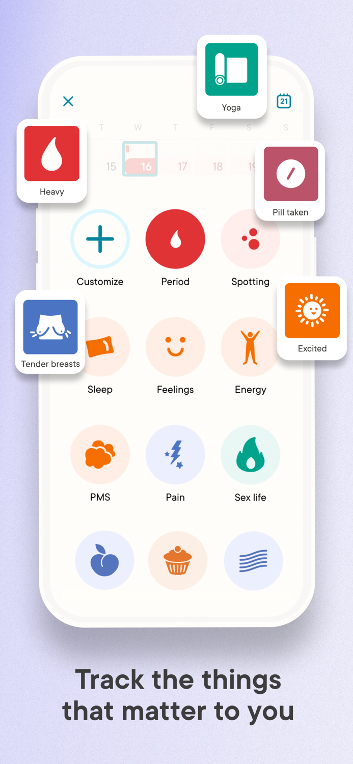 Clue Period Tracker and Calendar