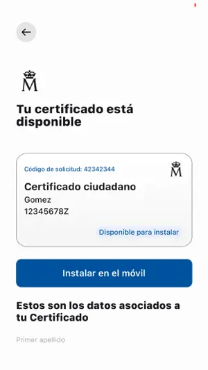 Certificado digital FNMT screenshot 3