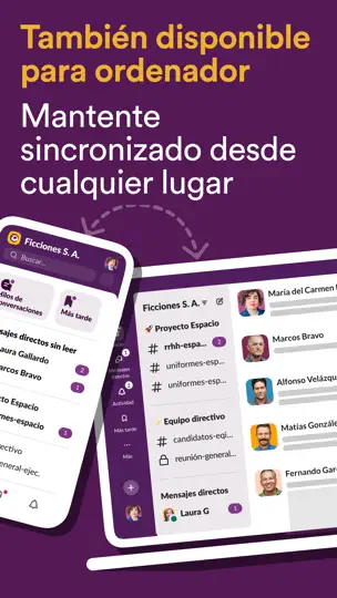 Captura de pantalla de Slack Para Intune en iPhone 7