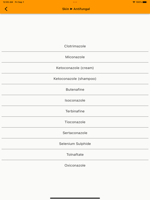 Topical Treatment Guide iPad screenshot 3 - Medical app