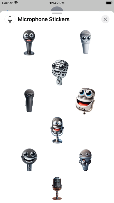 Screenshot #1 pour Microphone Stickers