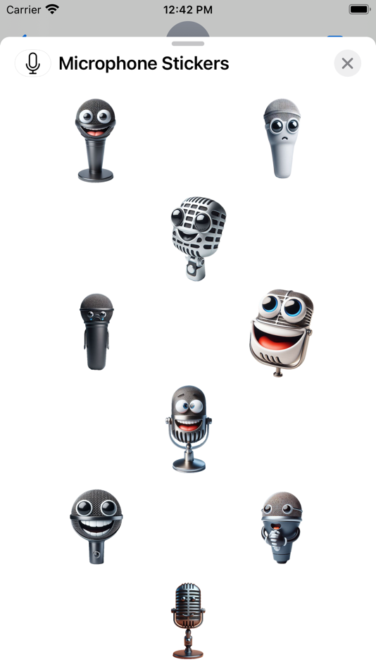 #1. Microphone Stickers (iOS) By: Paul Scott
