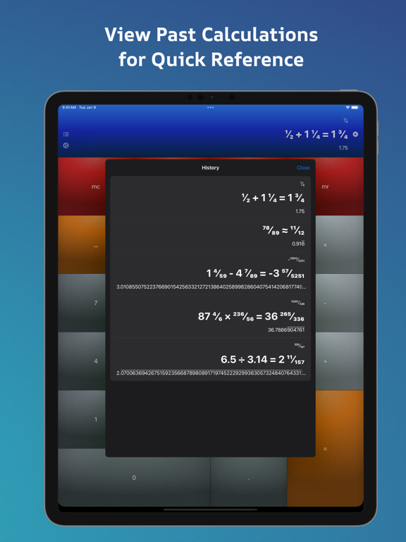 Screenshot #3 for Fraction Calculator Pro
