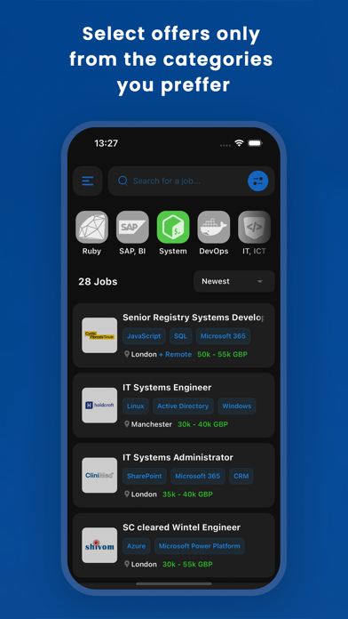 DevITJobs.uk Screenshot