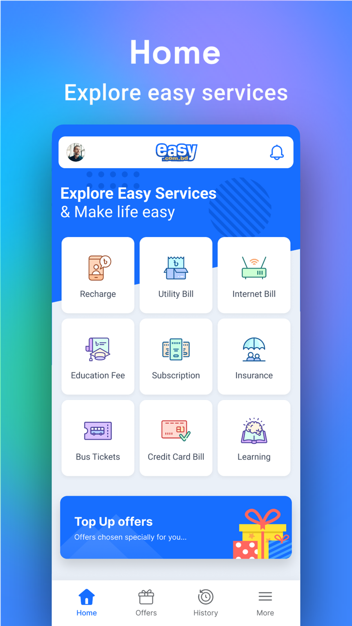 Easy.com.bd - Bill Topup Fee