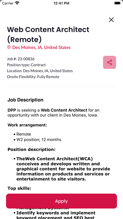 DP Professionals Screenshot
