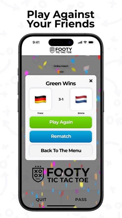 Footy Tic Tac Toe Screenshot