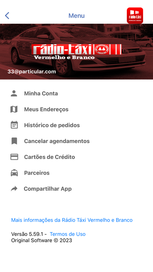 #3. Vermelho e Branco (iOS) 由: COOPERATIVA MISTA DE TRABALHO DOS MOTORISTAS AUTONOMOS DE TAXIS ESPECIAL DE SAO PAULO - RADIO TAXI