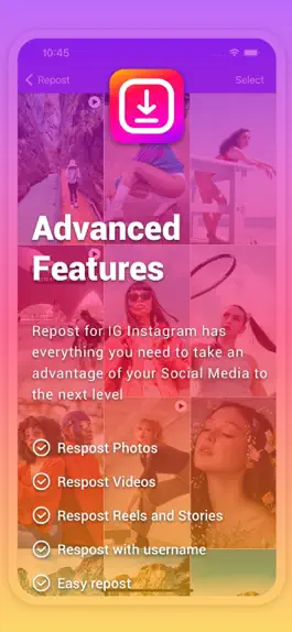 Game screenshot Repost for Story, Posts, Reels mod apk