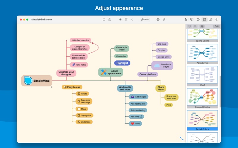 SimpleMind − Mind Mapping Screenshot