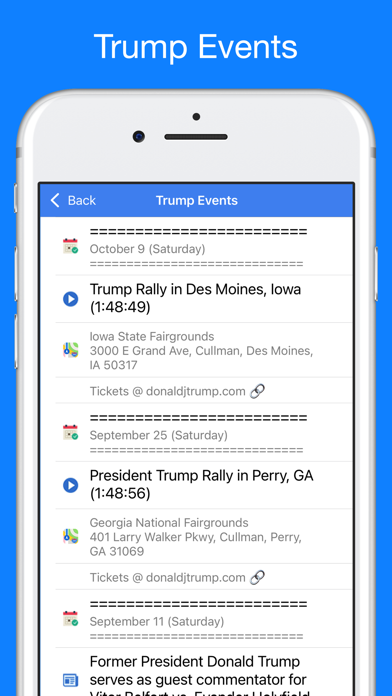 Trump Tracker: News & Politics Screenshot