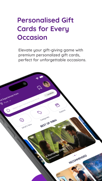 Ribin: Experience Gifting App Screenshot