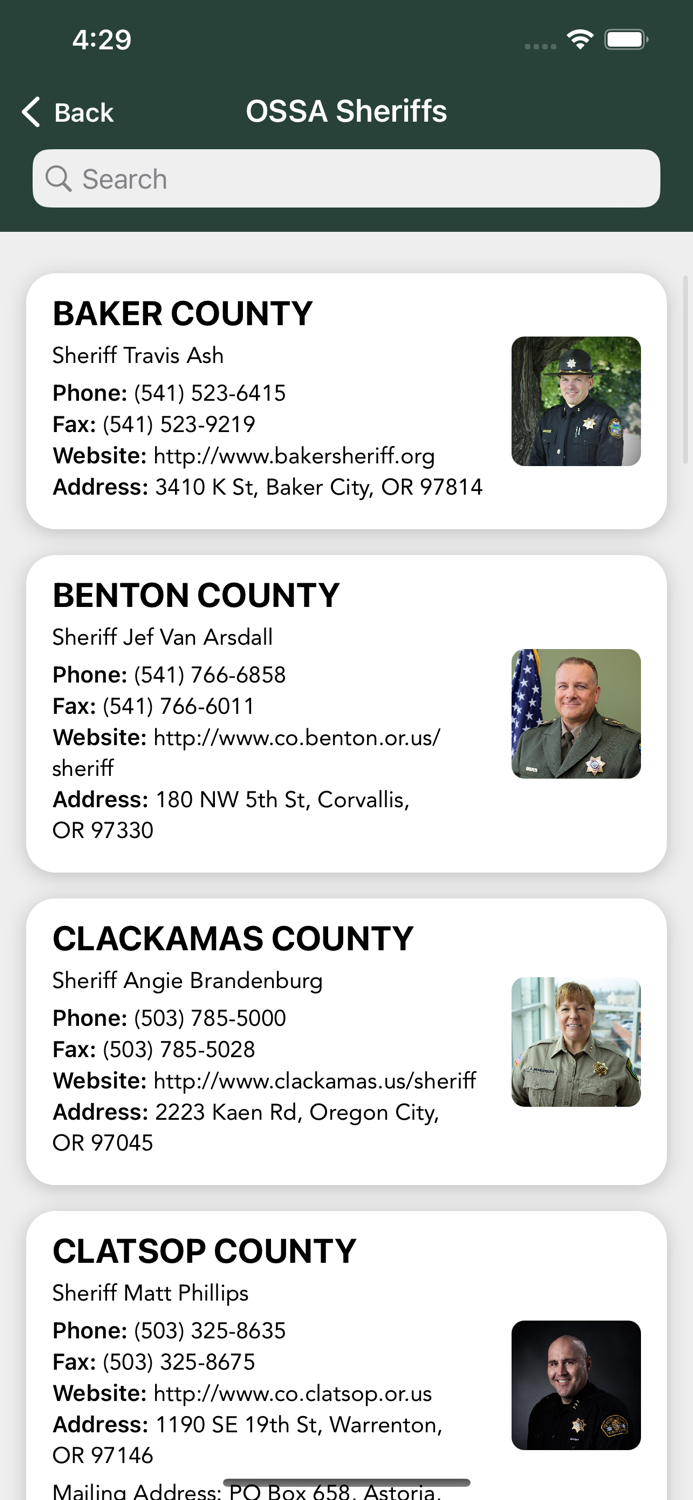 Oregon State Sheriffs’ Assoc
