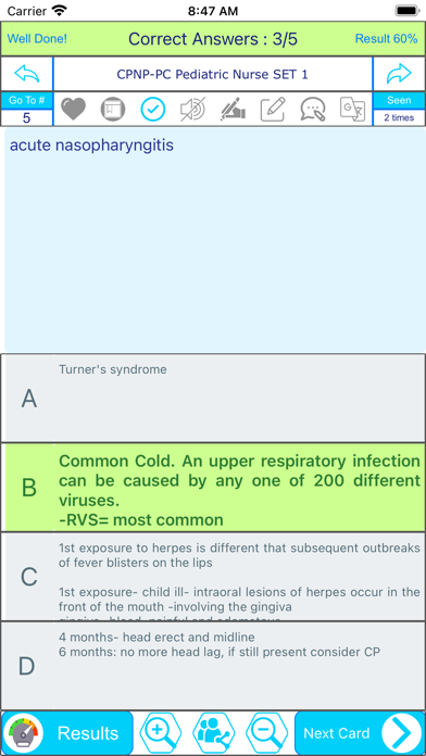 CPNP PC Pediatric Nursing Exam Screenshot