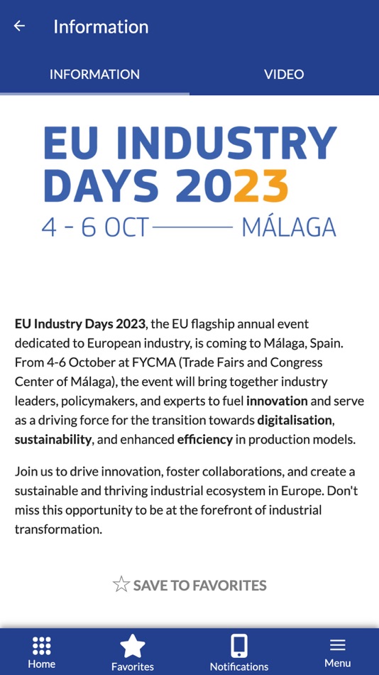 #4. EU Industry Days 2023 (iOS) 由: Palacio y Ferias de Congresos de Málaga