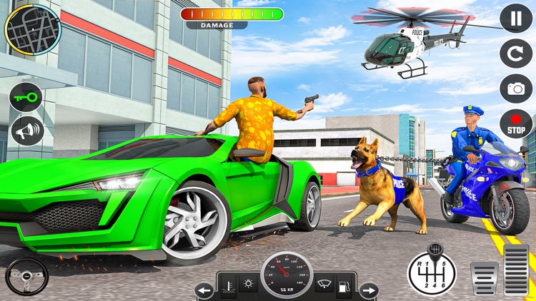 Police Dog Chase Gangster Game screenshot-3