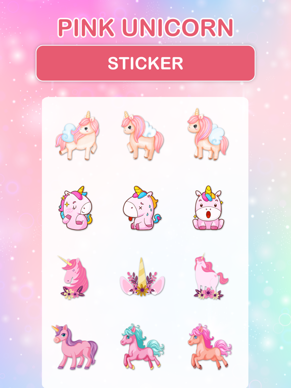 Screenshot #5 pour Pink Unicorn Stickers