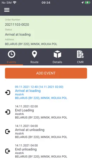 AsstrA Track&Trace Driver screenshot 2
