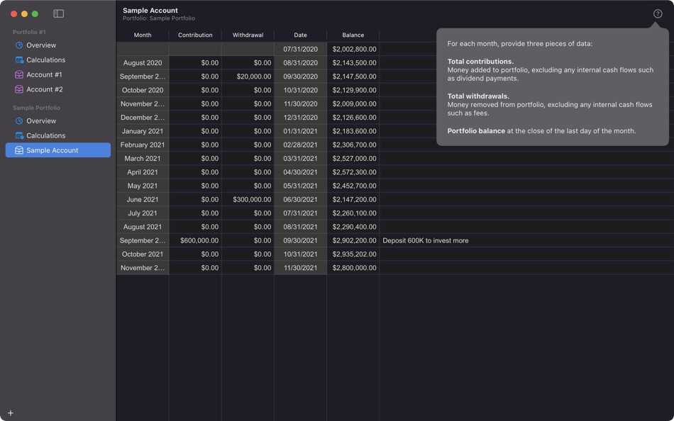 #4. Portfolio Returns (macOS) 由: Jianming Chen