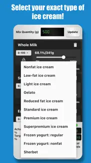ice cream calculator iphone screenshot 2