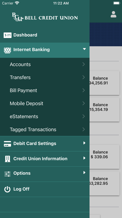 Bell CU Mobile Banking Screenshot