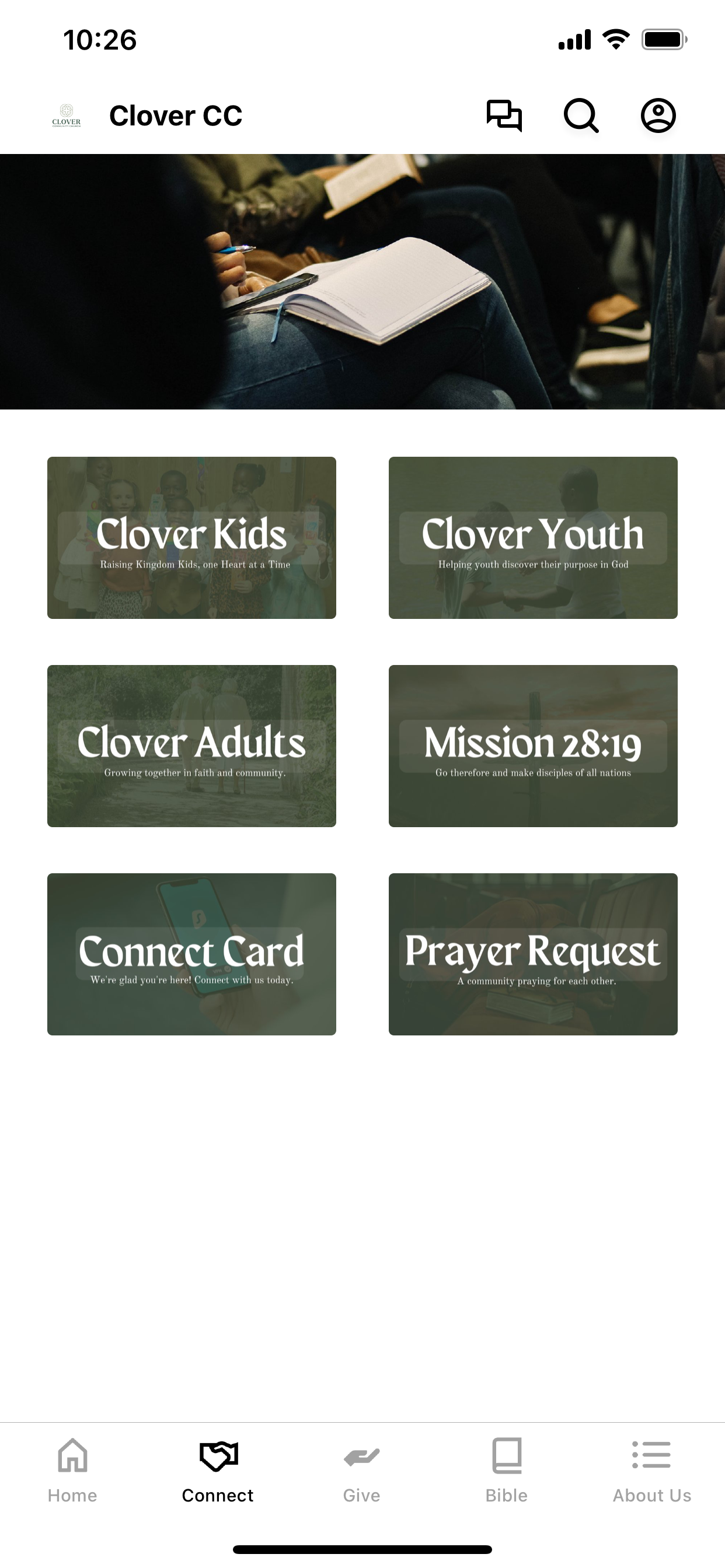 Clover Community Church screenshot 2