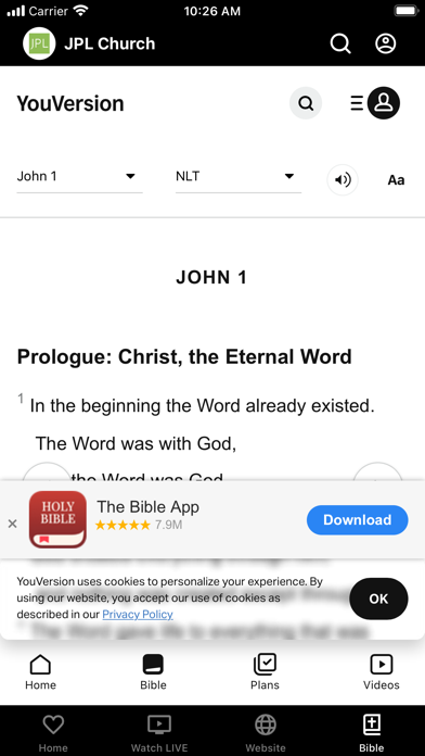 JPL Church Screenshot