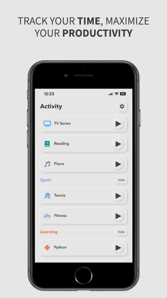 #1. Trackly: Time Tracker & Focus (iOS) 由: Alex Pokinchereda