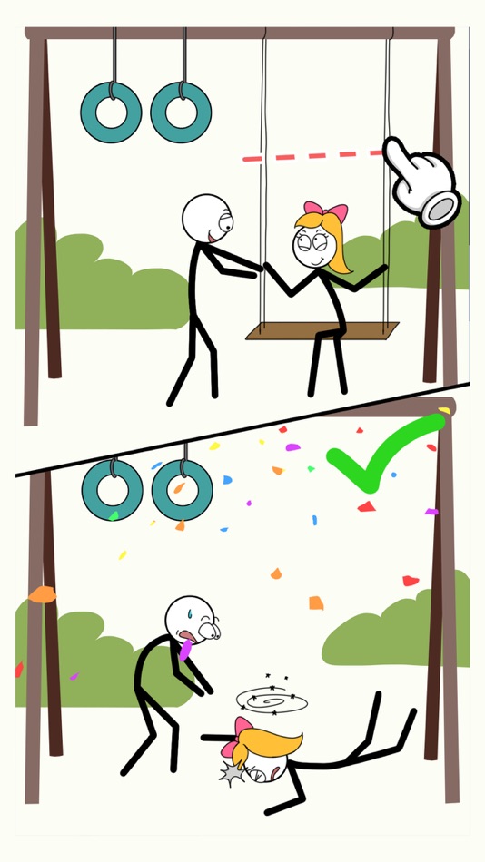 #4. Stickman Slice: Cut Puzzle (iOS) By: Pham Vu Hoang