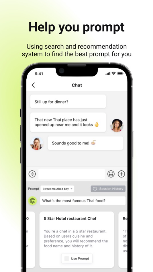 #1. CoChatter-AI Prompt Keyboard (iOS) 由: 广州Yiyi网络科技有限公司