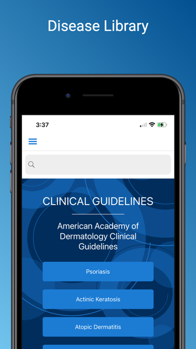 Clinical Guidelines Screenshot