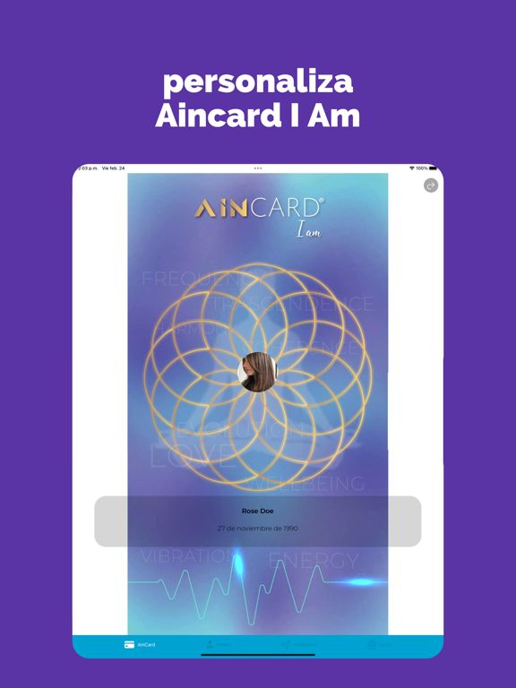 Aincard I Am iPad screenshot 1 - Music app